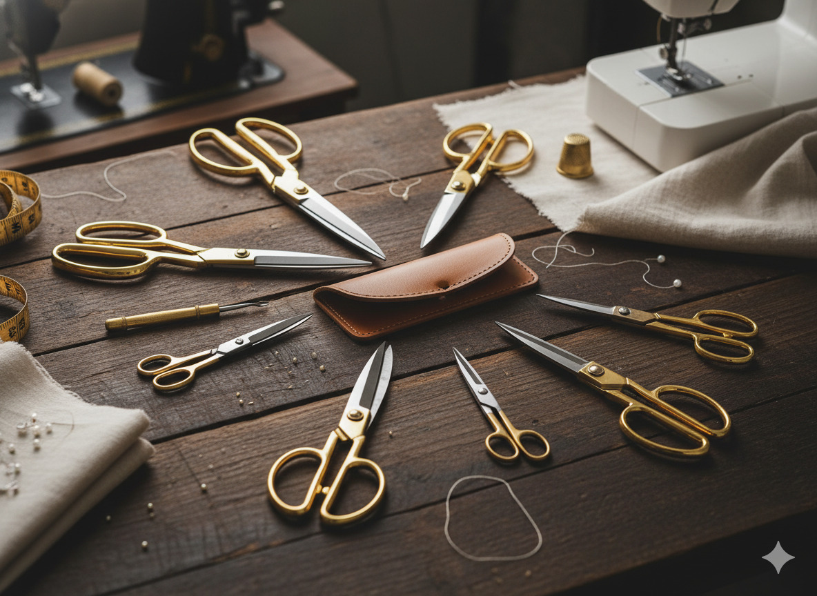 Professional crafting scissors set